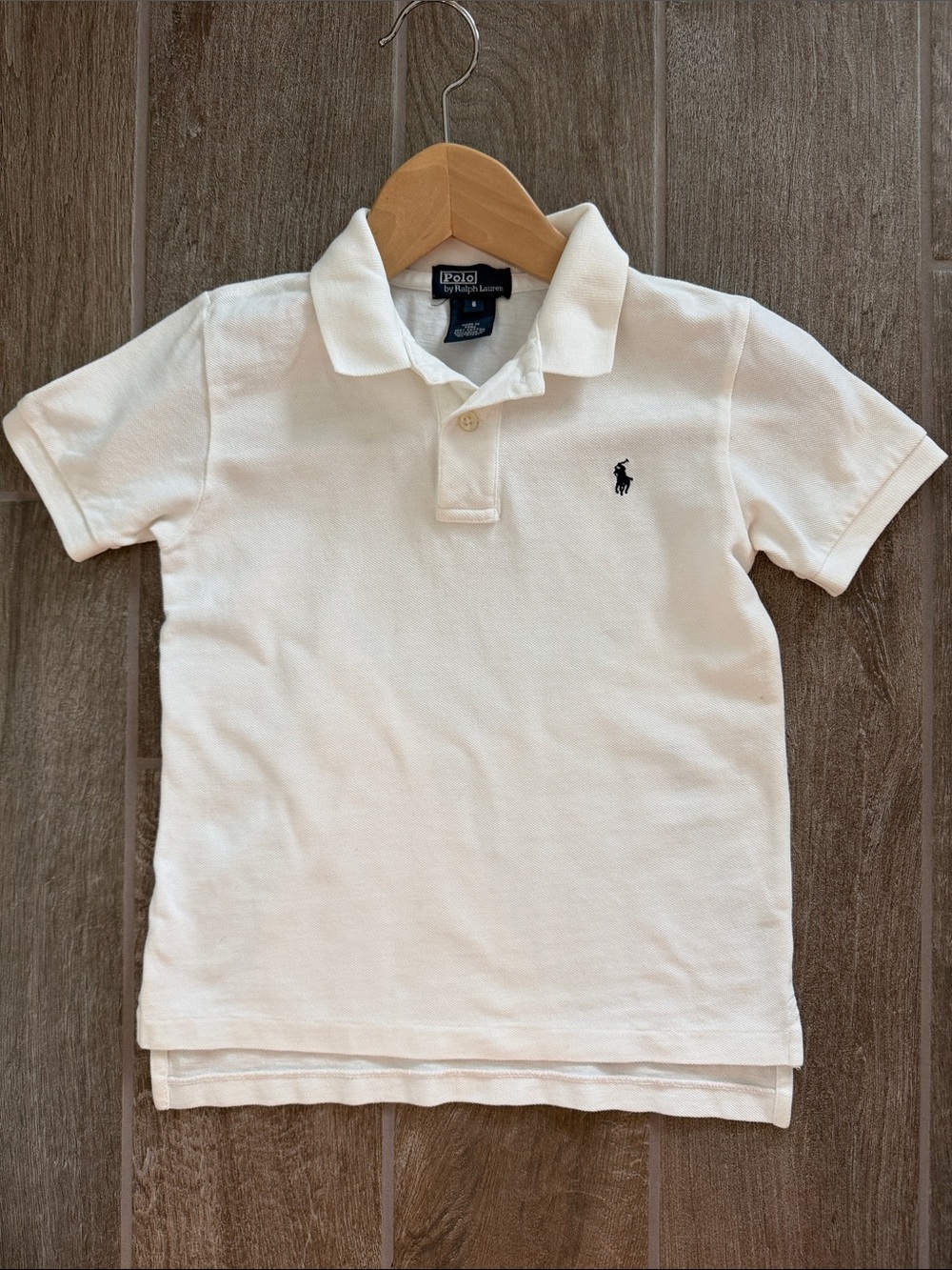 Polo by Ralph Lauren Boys size 6 white polo shirt